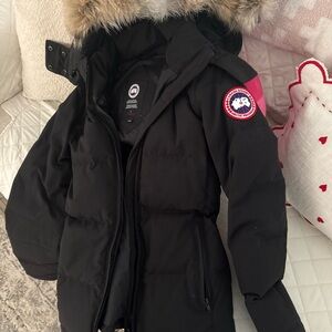 Canada Goose Black Parka with Fur Hood